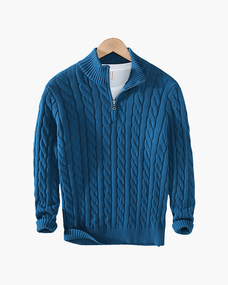 Maglione Verbier con mezza zip