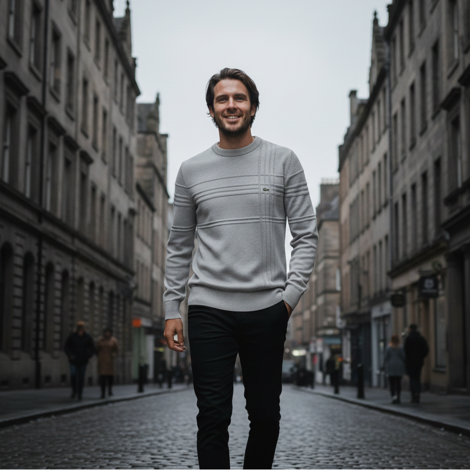 Premium Cotton Pique Sweater (Clearance)