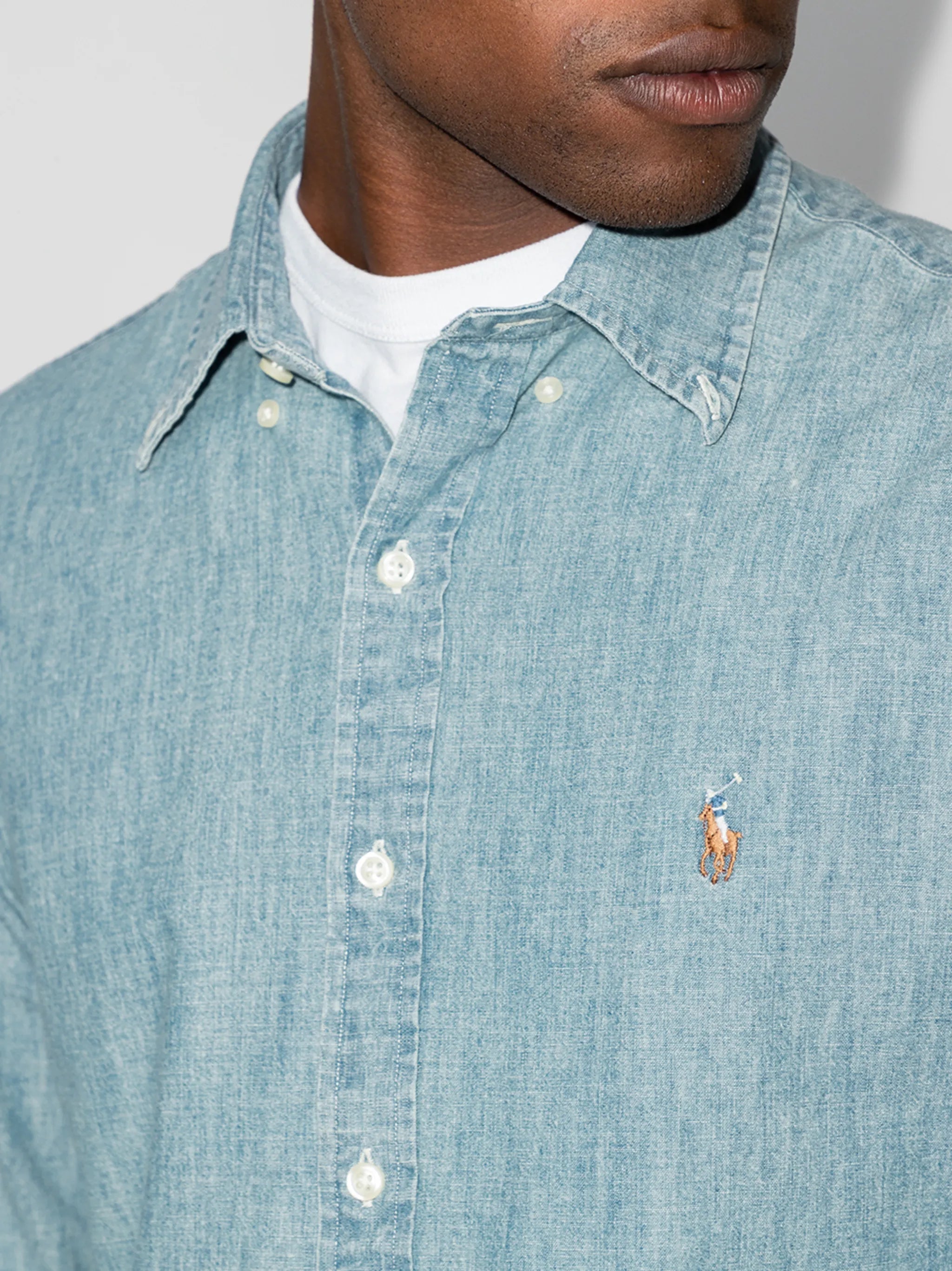 Custom Fit Denim Shirt