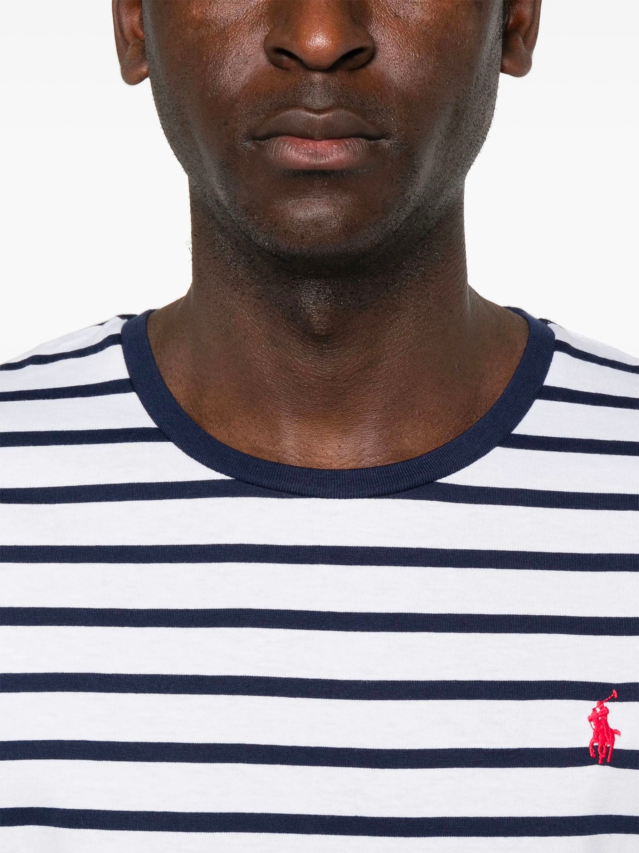 T-shirt a righe slim fit personalizzata